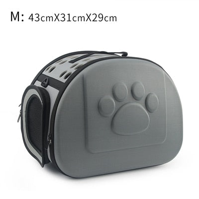 Foldable Pet Carrier Bag for Dogs and Cats, Portable Travel Shoulder Tote