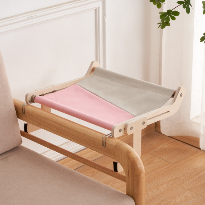 Window-Mounted Cat Hammock Bed for Balcony and Window Sills