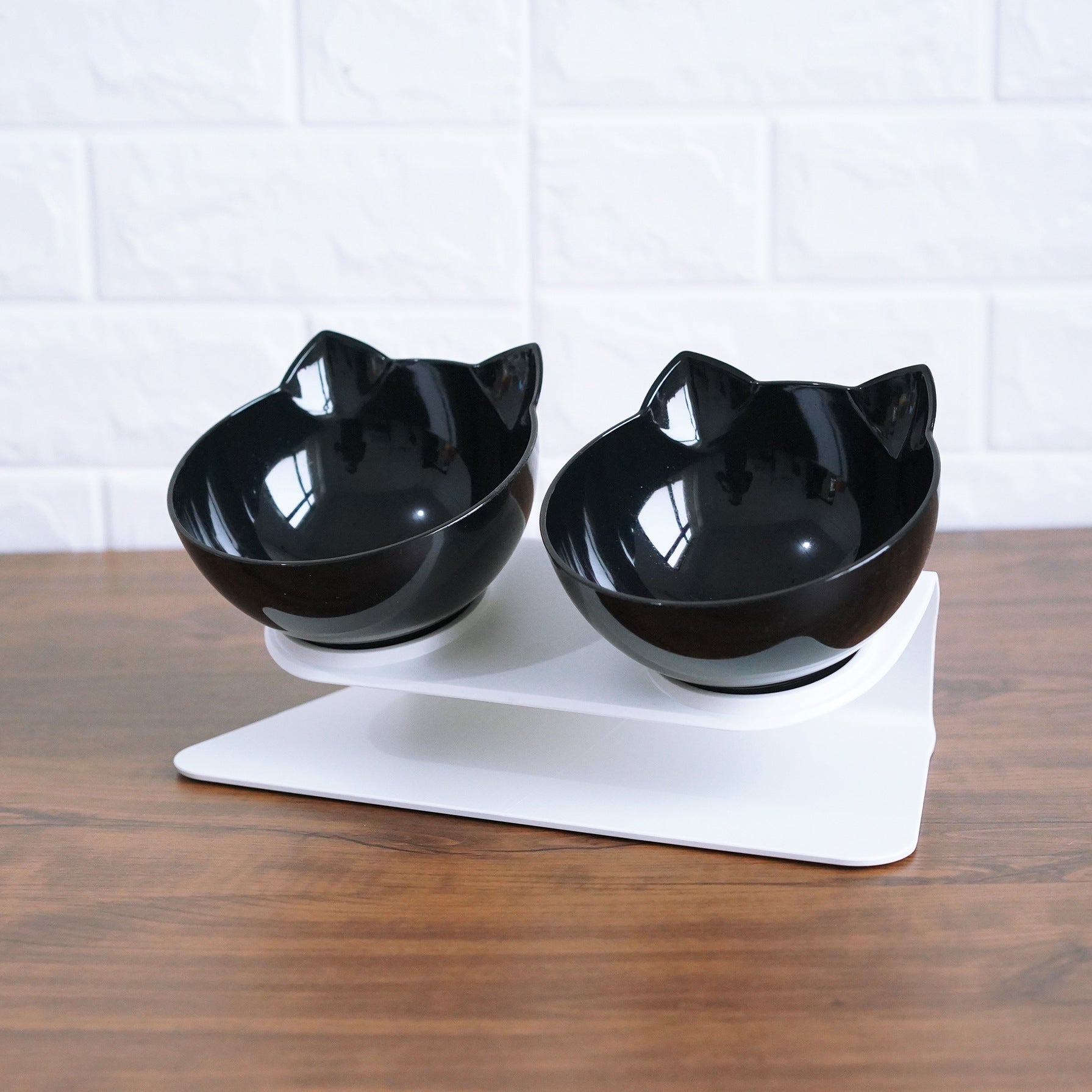 Raised Pet Food and Water Bowl for Cats, Puppies and Small Dogs