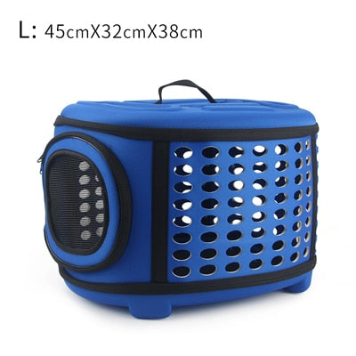 Foldable Pet Carrier Bag for Dogs and Cats, Portable Travel Shoulder Tote