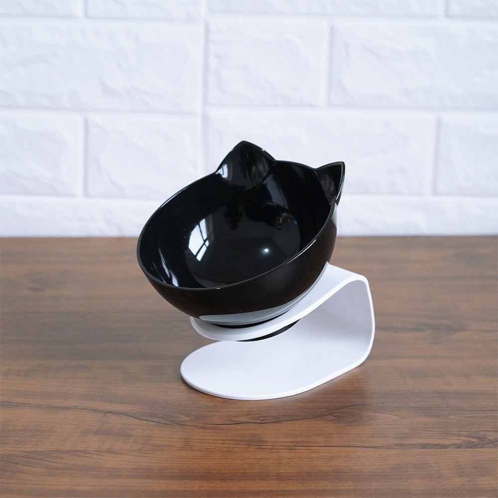 Raised Pet Food and Water Bowl for Cats, Puppies and Small Dogs