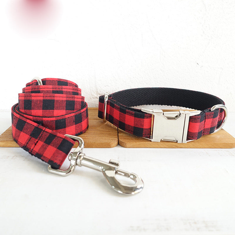Dog Leash and Collar Set, Simple Pet Walking Traction Belt