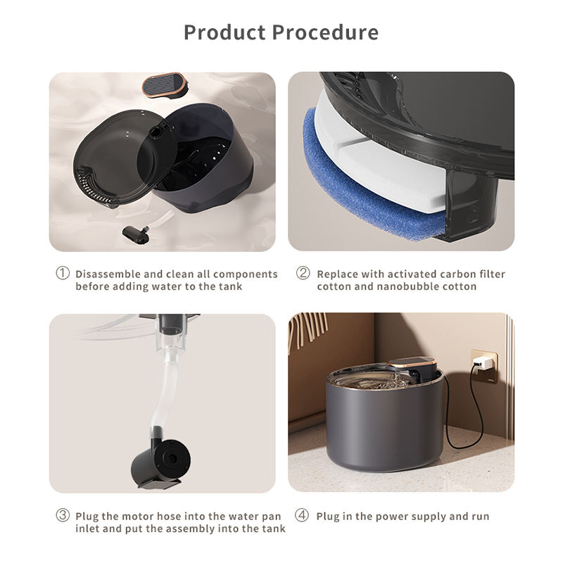 Large-Capacity Automatic Pet Water Dispenser for Cats and Dogs