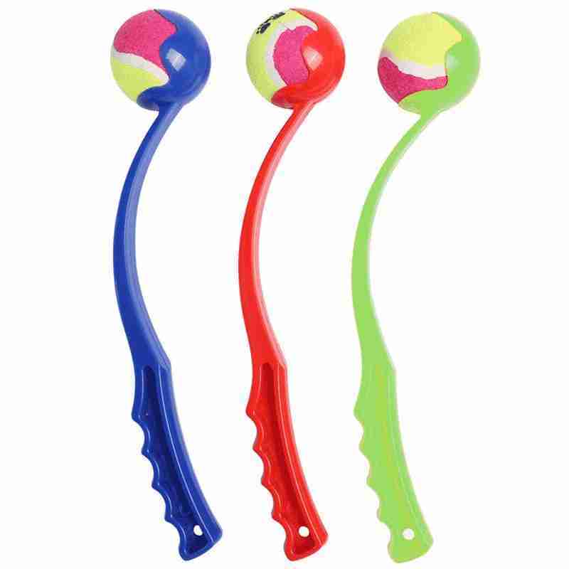 Interactive Dog Ball Launcher Toy for Outdoor Fetch and Training
