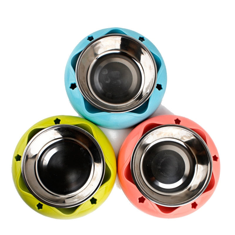 Stainless Steel Non-Slip Pet Bowl for Food and Water, Small and Medium Dogs and Cats