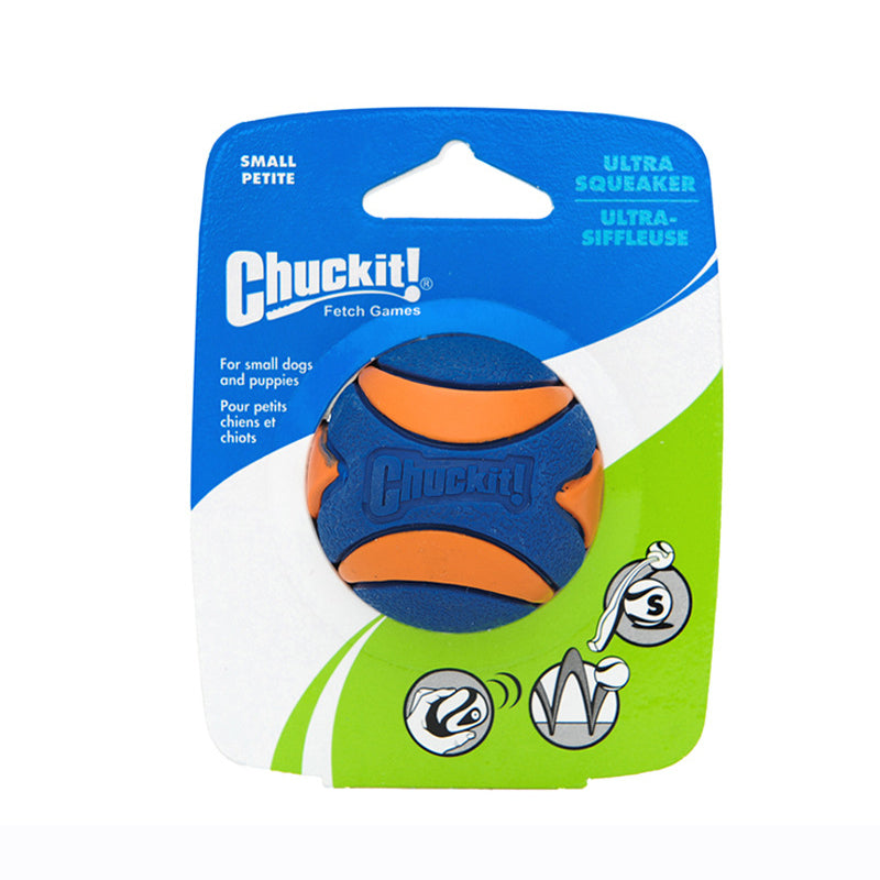 Durable Squeaky Dog Ball Toy for Teething Puppies and Small Dogs