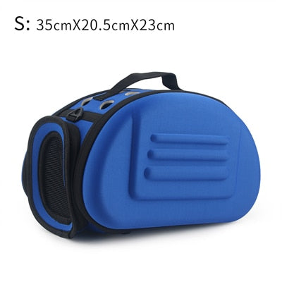 Foldable Pet Carrier Bag for Dogs and Cats, Portable Travel Shoulder Tote