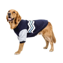 Cotton Dog Sweater for Large Dogs, Casual Wave Pattern Pet Clothing