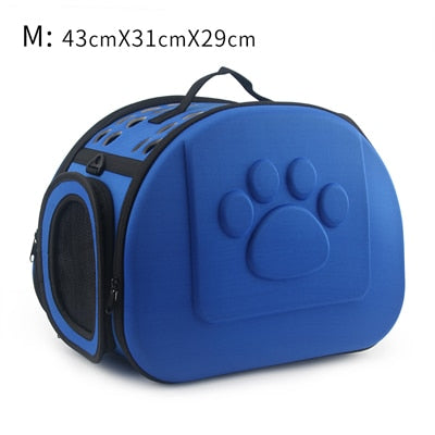 Foldable Pet Carrier Bag for Dogs and Cats, Portable Travel Shoulder Tote