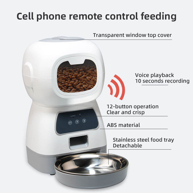 WiFi Smart Automatic Pet Feeder with App Control for Dogs and Cats