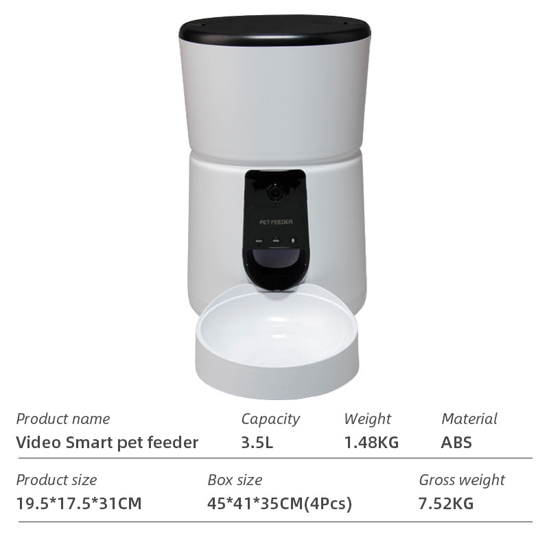 WiFi Smart Automatic Pet Feeder with App Control for Dogs and Cats
