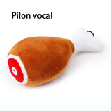 Plush Chicken Leg Squeaky Dog Toy, Durable Chew Toy for Pets
