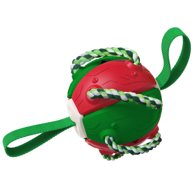 Interactive Dog Flying Disc Toy for Outdoor Fetch and Training