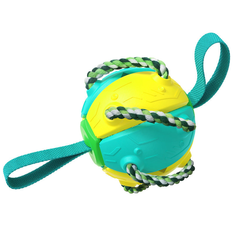 Interactive Dog Flying Disc Toy for Outdoor Fetch and Training