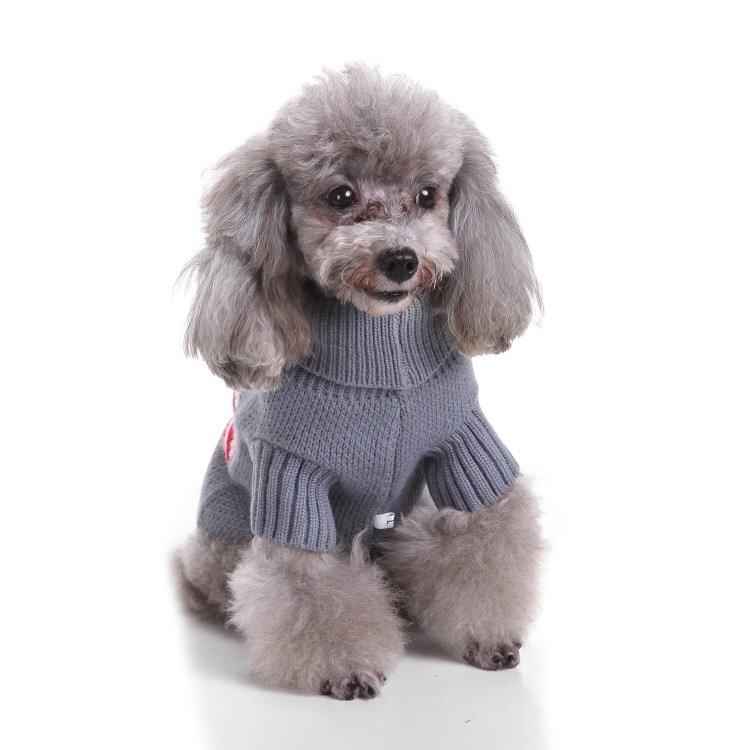 American Flag Dog Sweater, Warm Winter Pet Jumper