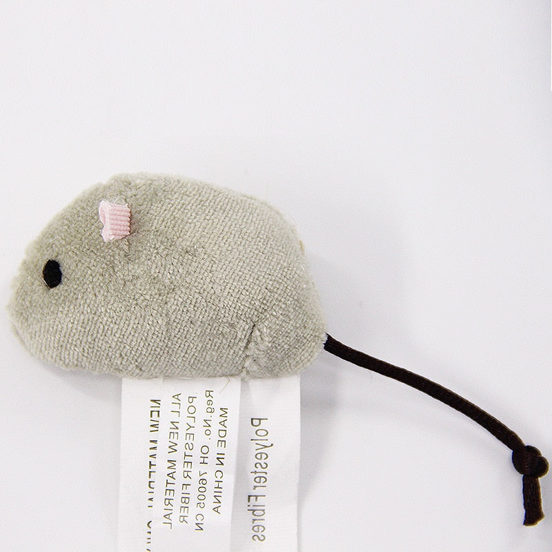 3-Pack Plush Mouse Cat Toys for Interactive Play and Training