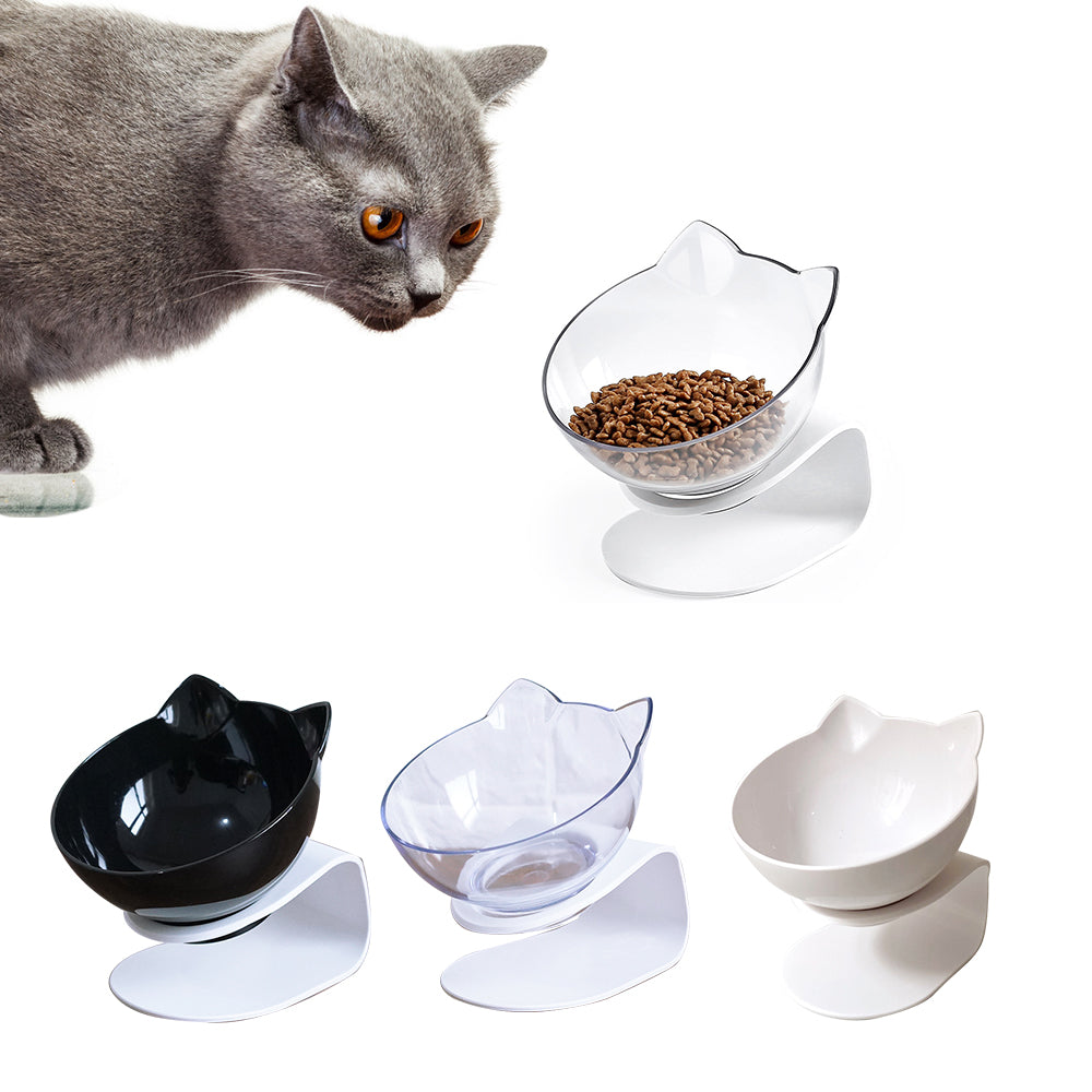 Raised Pet Food and Water Bowl for Cats, Puppies and Small Dogs