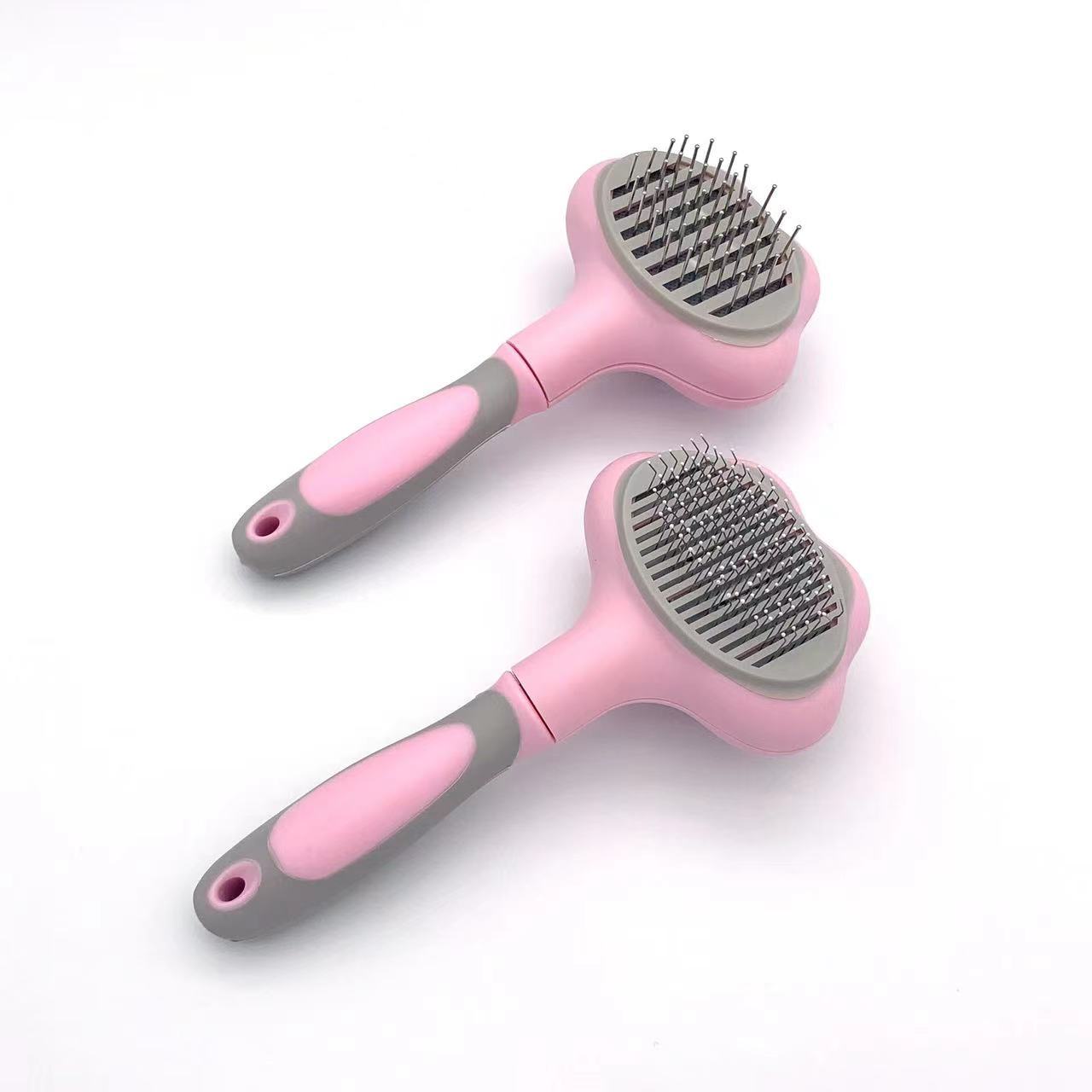 Pet Grooming Comb for Dogs and Cats, Hair Removal Massage Brush and Knot Detangler