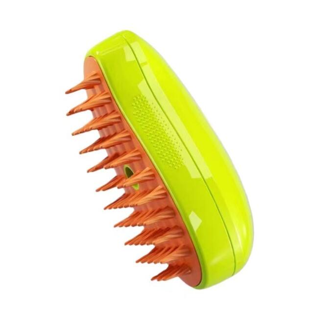 Banana-Shaped Steam Grooming Brush for Cats and Dogs, Hair Removal Pet Comb