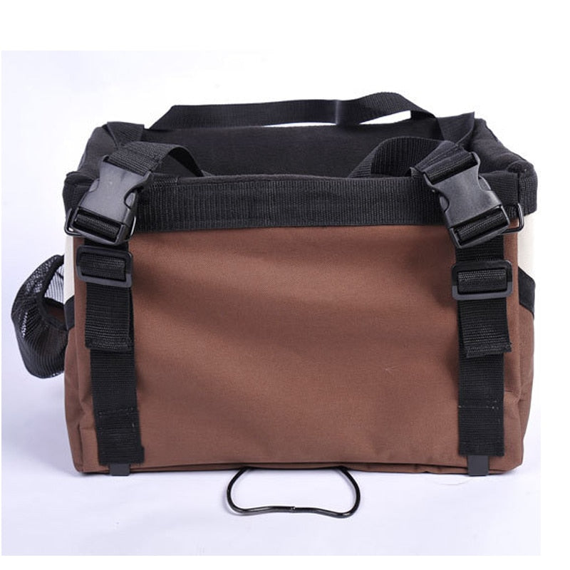 Pet Bicycle Carrier Basket for Small Dogs and Cats, Travel Seat Bag