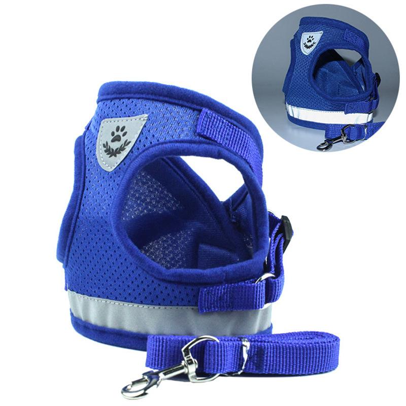 Reflective Dog Harness and Leash Set for Small and Medium Pets