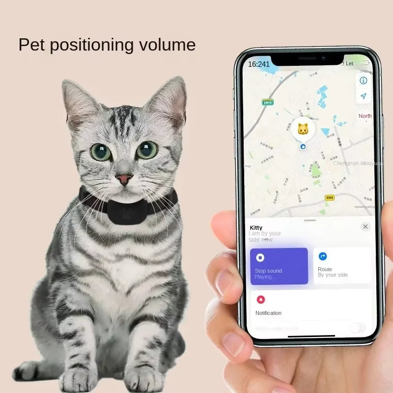 Pet Tracking Collar for Dogs and Cats, Adjustable Locator Collar