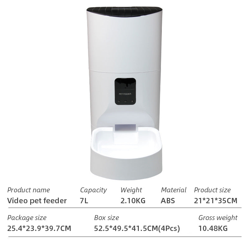 WiFi Smart Automatic Pet Feeder with App Control for Dogs and Cats