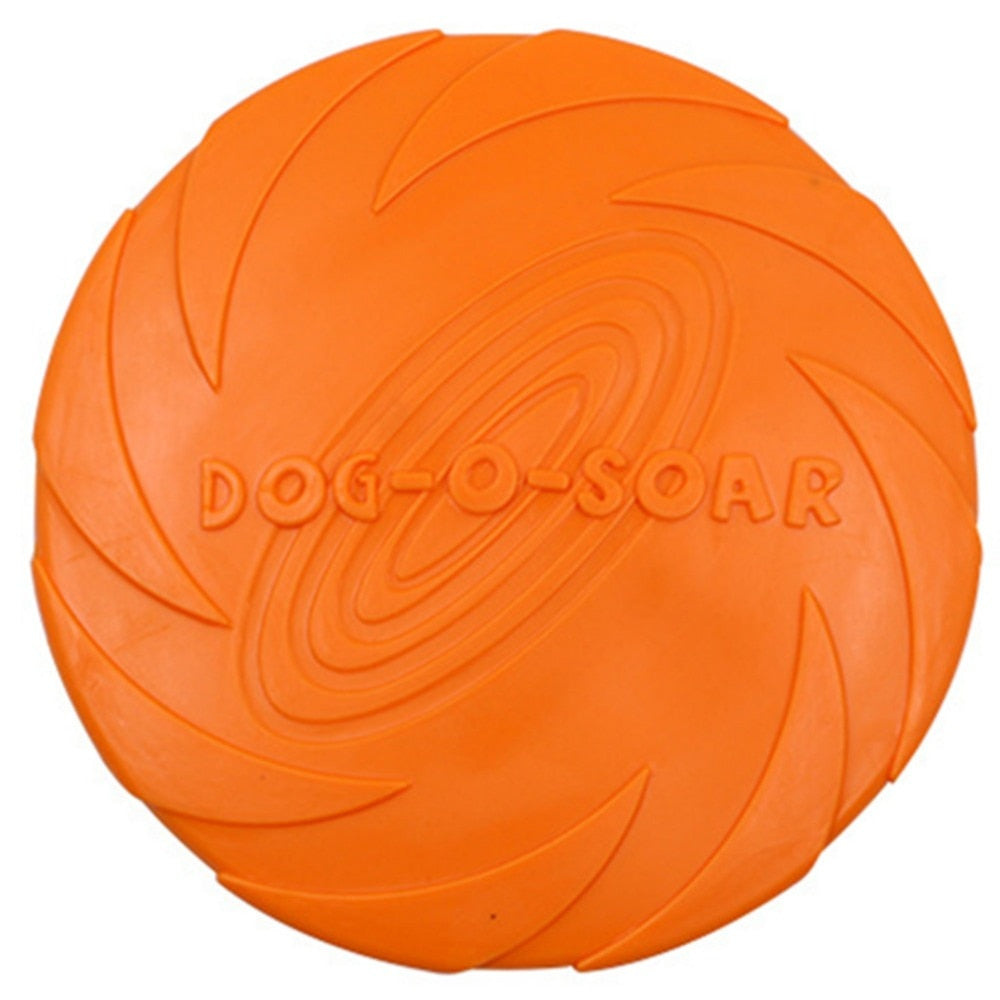 Disco Voador para Cão em Borracha Macia, Brinquedo de Treino Interativo Resistente à Mordida