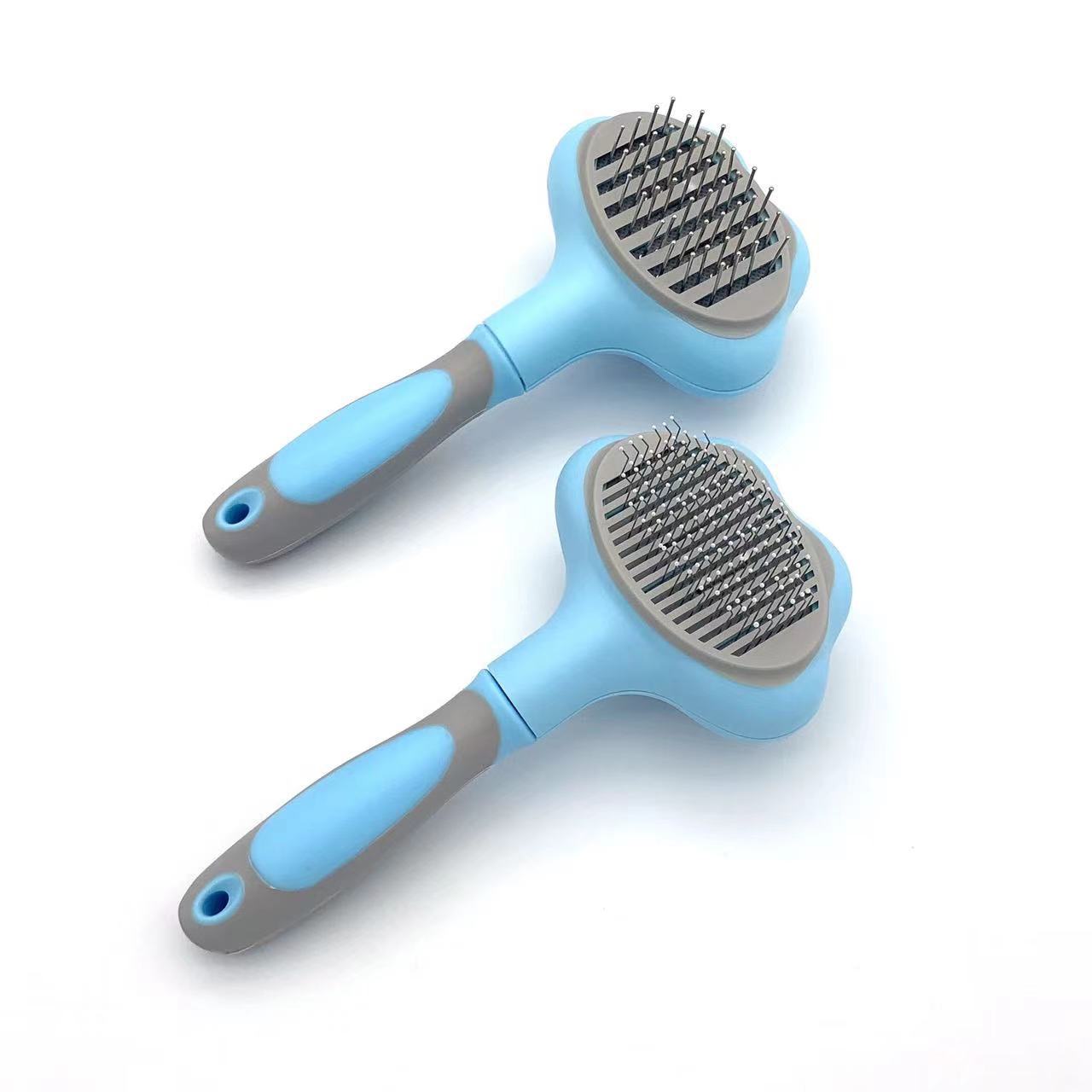 Pet Grooming Comb for Dogs and Cats, Hair Removal Massage Brush and Knot Detangler