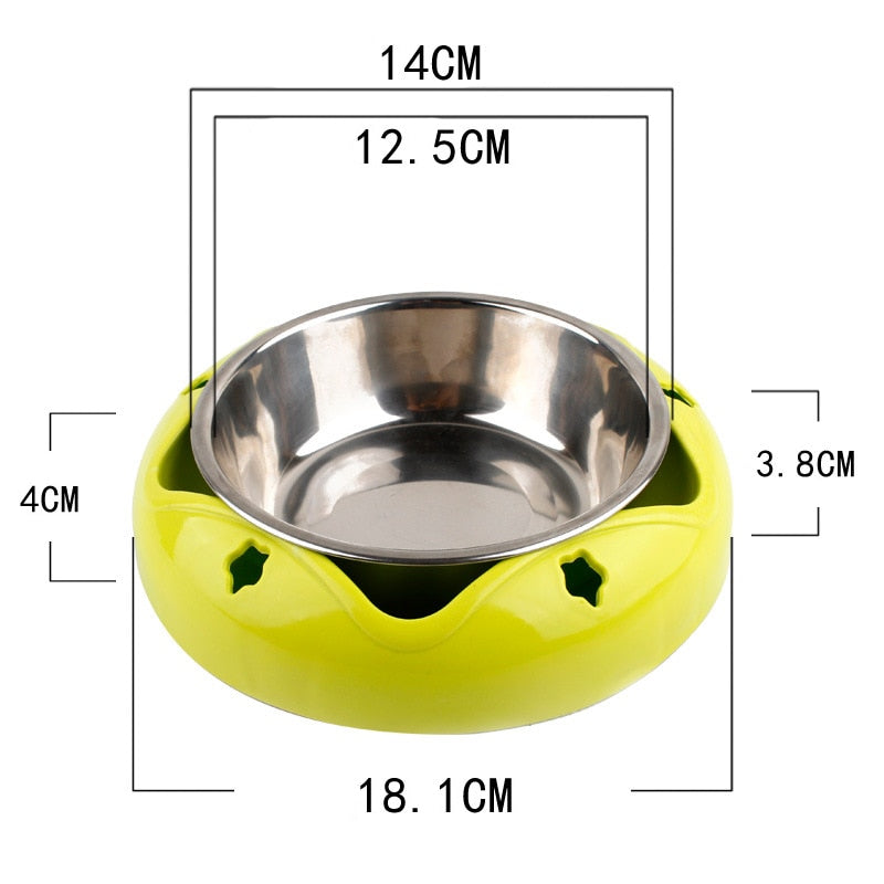 Stainless Steel Non-Slip Pet Bowl for Food and Water, Small and Medium Dogs and Cats