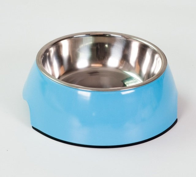 Removable Stainless Steel Pet Bowl, Non-Slip Food and Water Dish