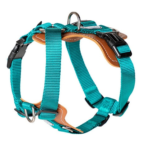 Arnês Tático em Nylon Anti-Puxão para Cães para Caminhadas e Treino Outdoor