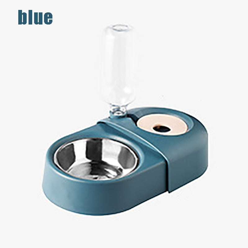 Automatic Water Outlet Pet Bowl, Anti-Tip Feeder for Dogs and Cats