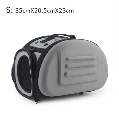 Foldable Pet Carrier Bag for Dogs and Cats, Portable Travel Shoulder Tote