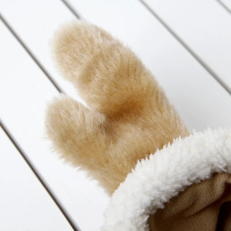 Christmas Reindeer Pet Costume with Antlers and Cape for Dogs and Cats
