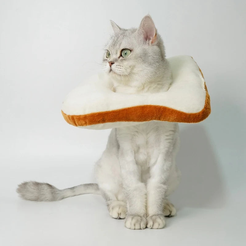 Toast Pet Headgear for Cats, Funny Soft Costume Hat for Photos and Dress-Up
