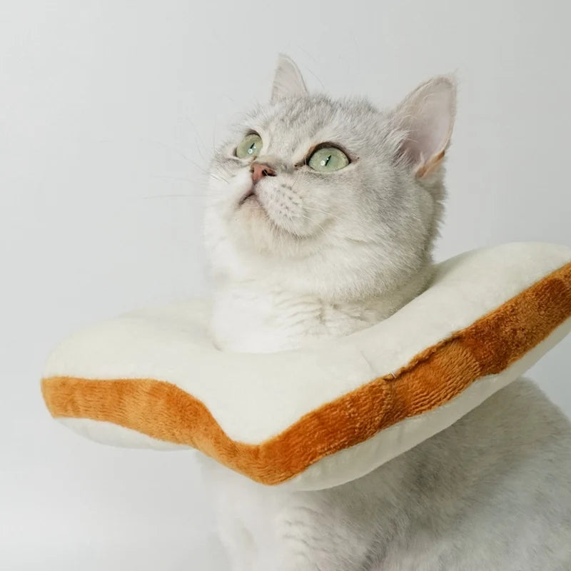 Toast Pet Headgear for Cats, Funny Soft Costume Hat for Photos and Dress-Up