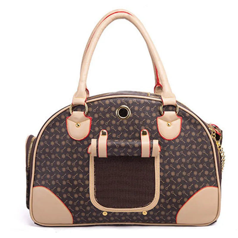 Portable Pet Carrier Tote Bag for Dogs and Cats, Travel Shoulder Bag